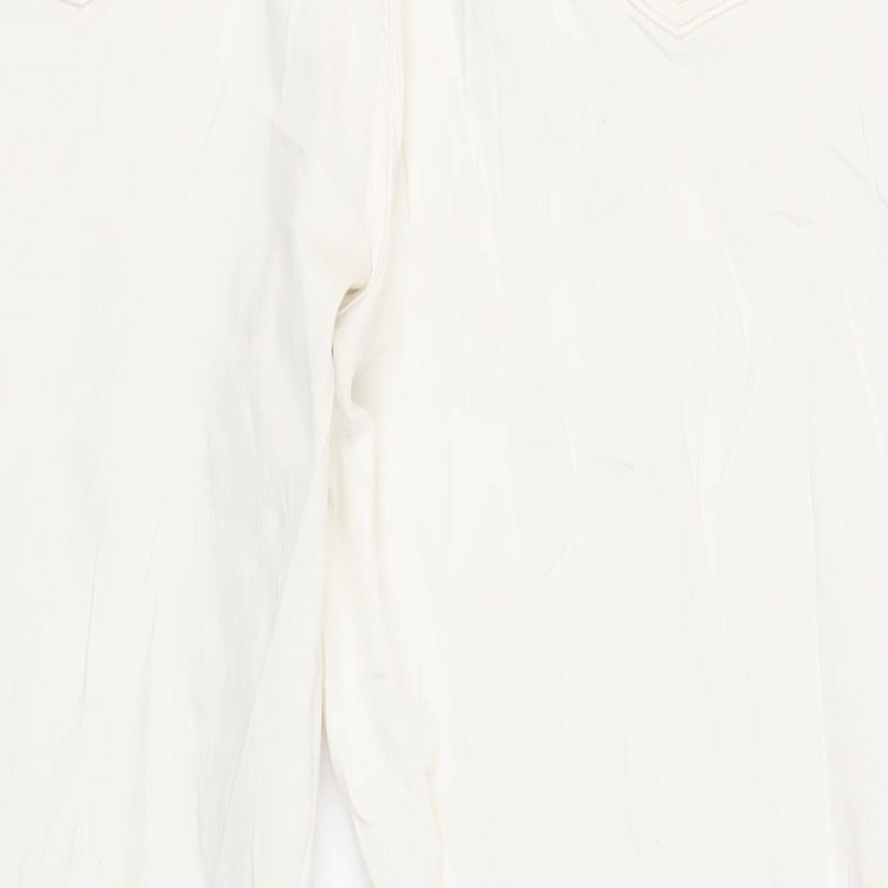 Womens UK Size 24 Marks and Spencer Regular Fit Bootcut Ivory Jeans