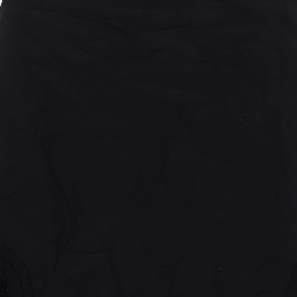 Principles Womens Black Viscose A-Line Skirt Size 10 Zip