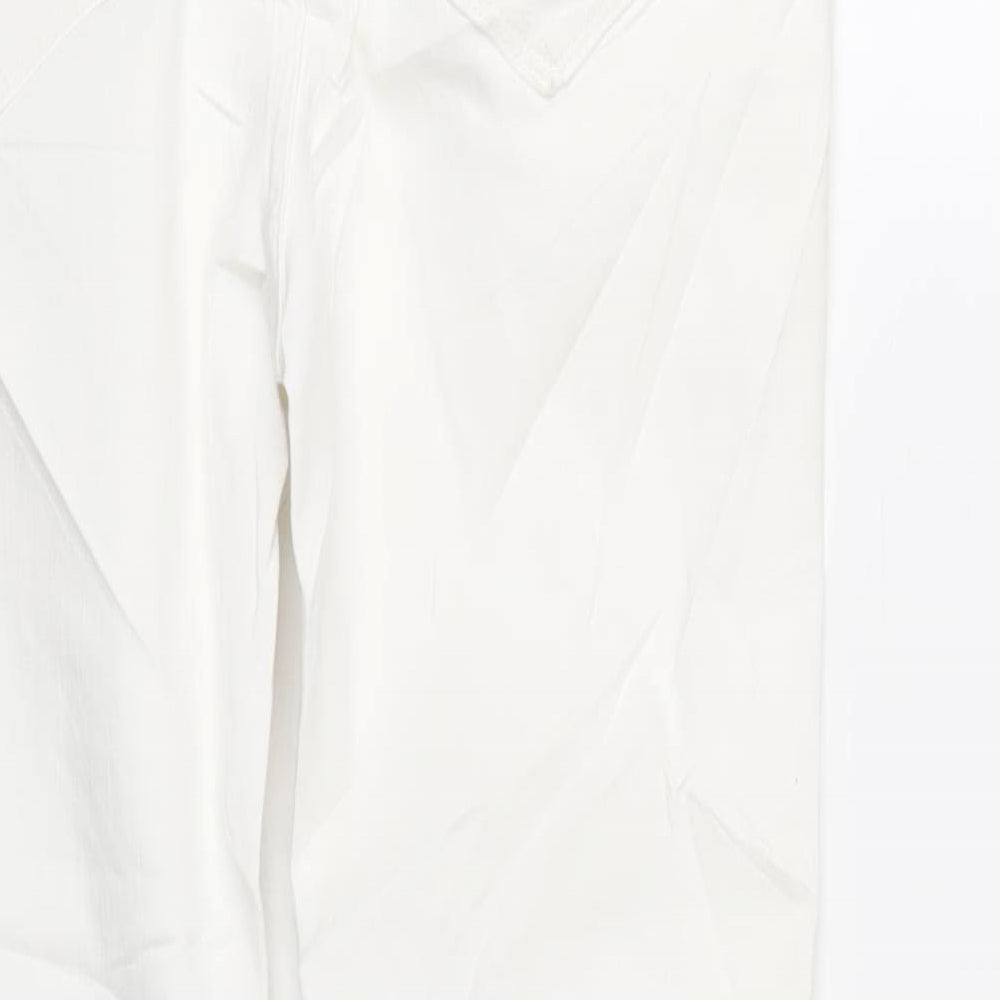 Womens UK Size 12 Marks and Spencer Regular Fit Skinny White Jeans