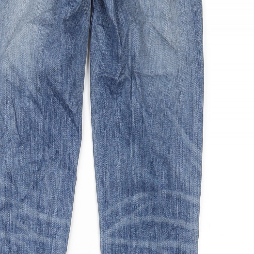Zara Womens Blue Cotton Skinny Jeans Size 6 L30 in Regular Zip