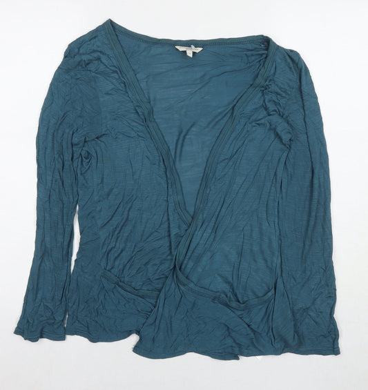 Womens UK Size 14 New Look Blue Kimono T-Shirt