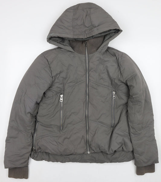 Womens UK Size 10 ASOS Grey Puffer Jacket