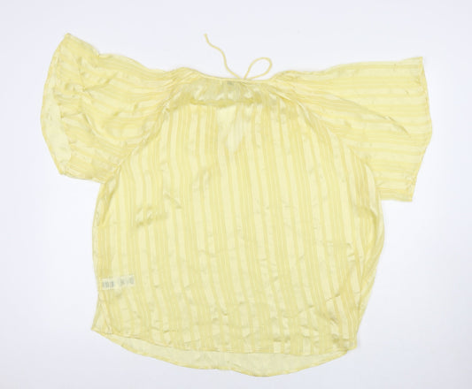 Womens UK Size 10 NEXT Yellow Basic T-Shirt