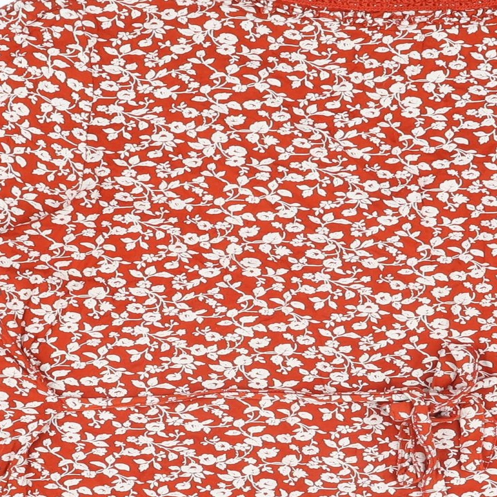 Womens UK Size 20 Rocha John Rocha Red Basic T-Shirt