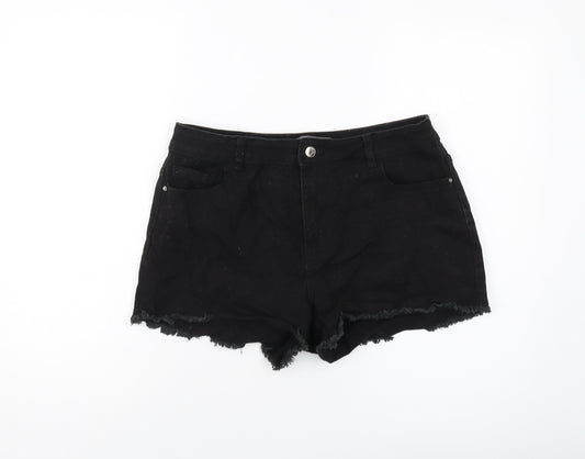 Womens UK Size 14 Denim & Co. Regular Fit Hot Pants Shorts