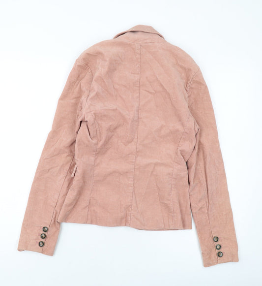 H&M Womens Pink Jacket Size 8 Button