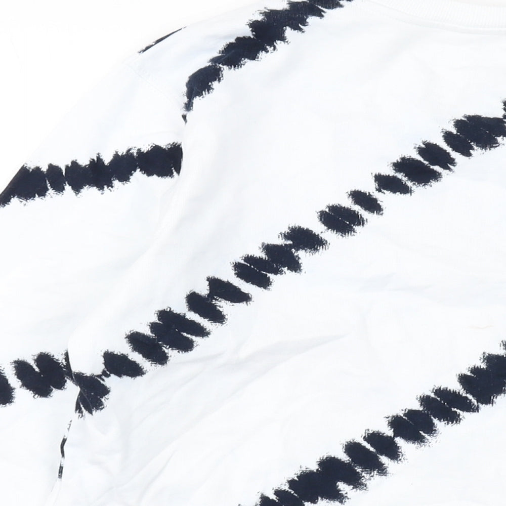 Womens UK Size M Marks and Spencer White Pullover Sweatshirt