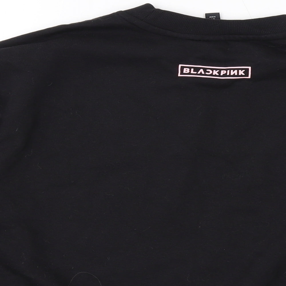 Womens UK Size M H&M Black Pullover Sweatshirt