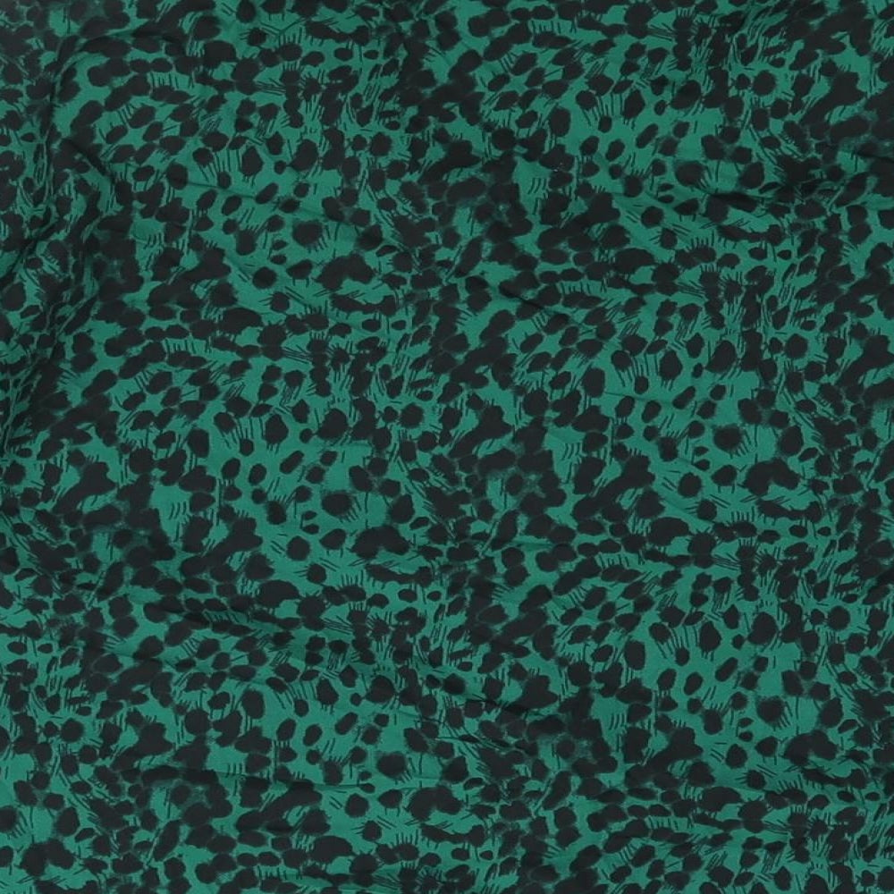 Influence Womens Green Geometric Polyester Basic Blouse Size 20 Collared - Double Breasted