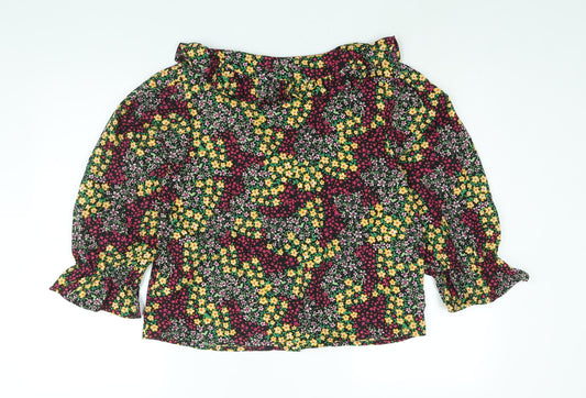 Womens UK Size 14 New Look Multicoloured Basic Blouse