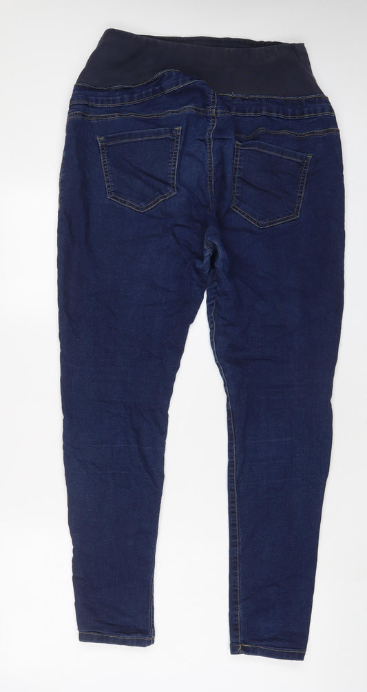 Boohoo Womens Blue Cotton Jegging Jeans Size 14 L28 in Regular