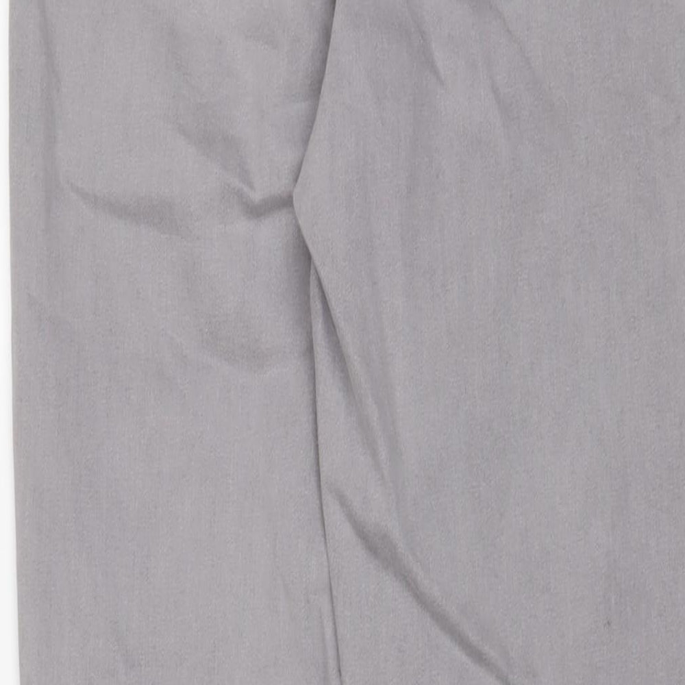 Denim & Co. Womens Grey Cotton Skinny Jeans Size 14 L28 in Regular Zip