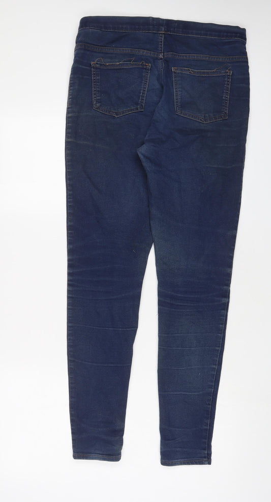 Womens UK Size 12 Marks and Spencer Regular Fit Jegging Blue Jeans