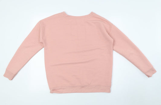 Womens UK Size 8 M&Co Pink Pullover Jumper