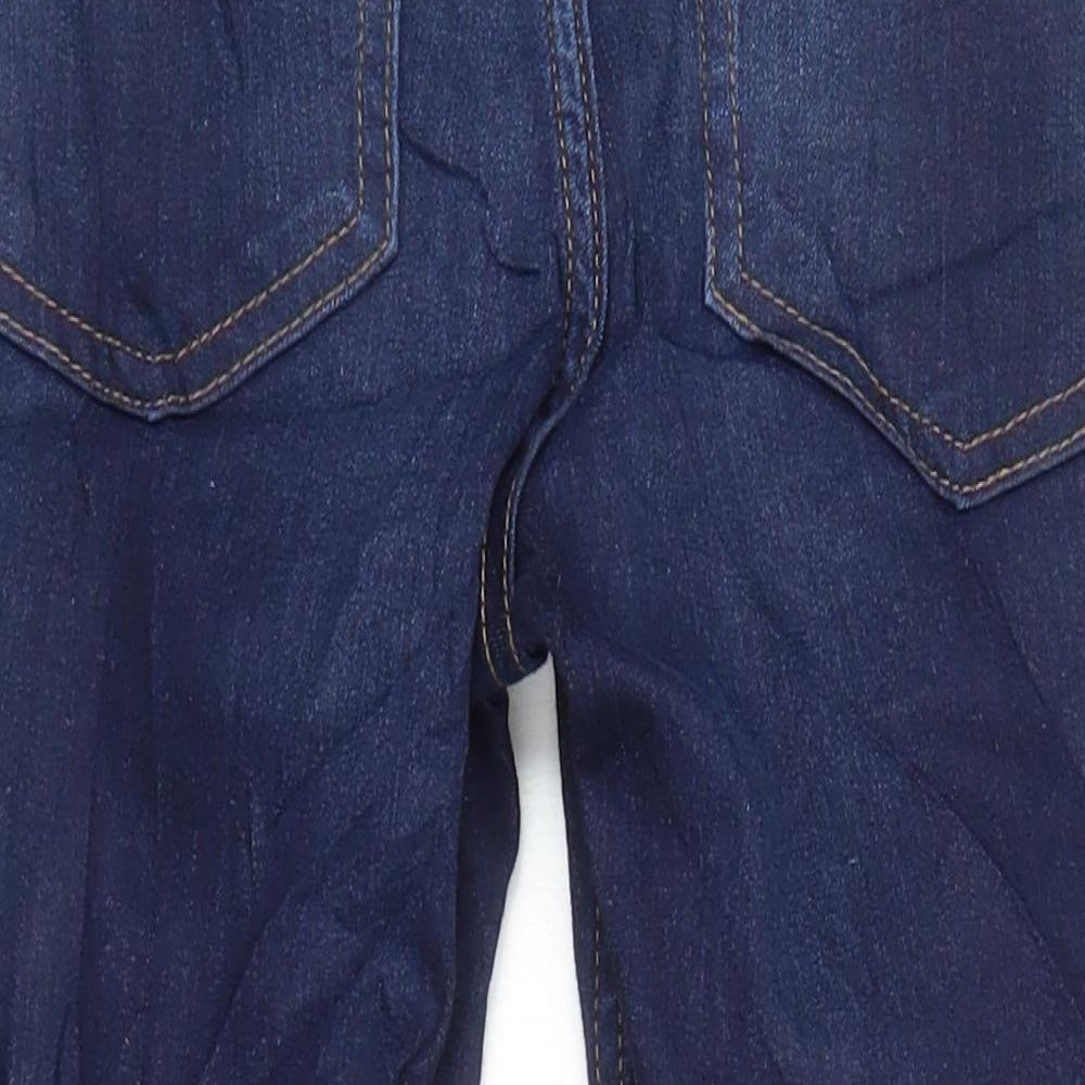 M&S Womens Blue Cotton Skinny Jeans Size 8 L23 in Regular