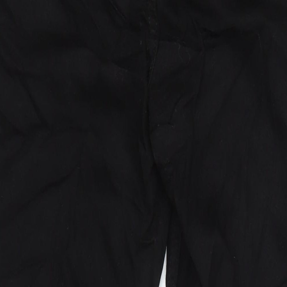 M&S Womens Black Cotton Skinny Jeans Size 6 L28 in Regular