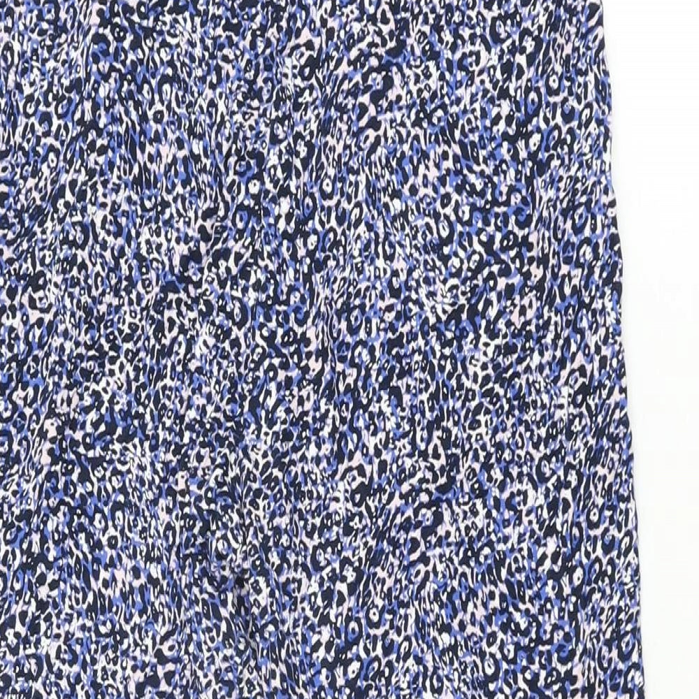 Womens UK Size 8 Marks and Spencer Regular Fit Blue Trousers