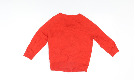 Womens UK Size 8 Dorothy Perkins Red Cardigan Jumper