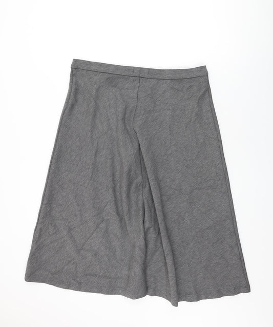 Marks and Spencer Womens Grey Polyester Swing Skirt Size 18