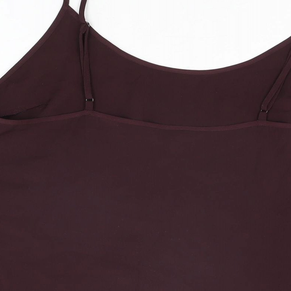 Womens UK Size 14 NEXT Red Camisole T-Shirt