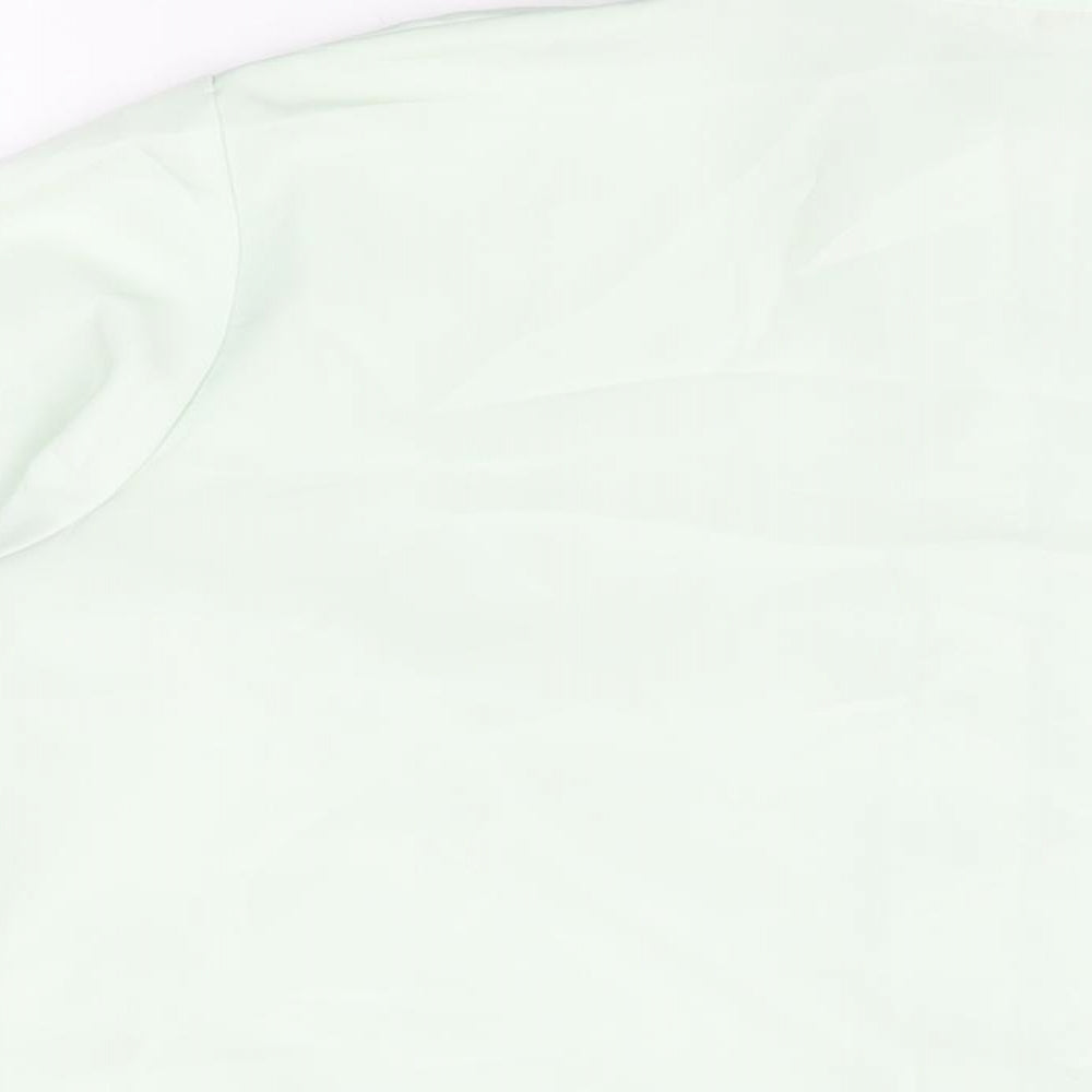 Womens UK Size 16 Daxon Green Basic Button-Up