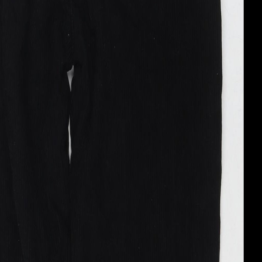 BDG Womens Black Cotton Trousers Size 28 in L30 in Regular Zip - Mom