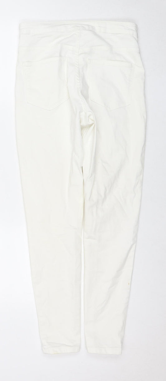 Womens UK Size 12 Marks and Spencer Regular Fit Skinny White Jeans