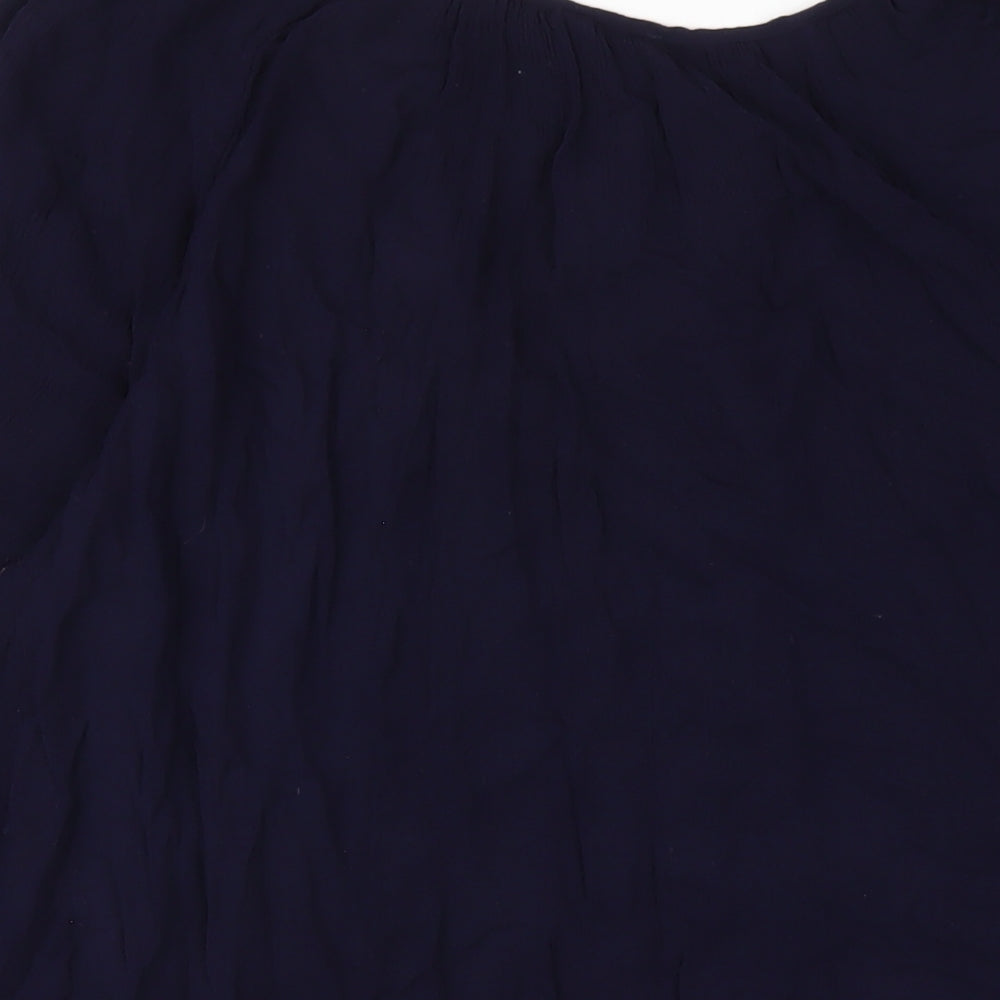 Womens UK Size 10 Daniel Rainn Blue Basic T-Shirt