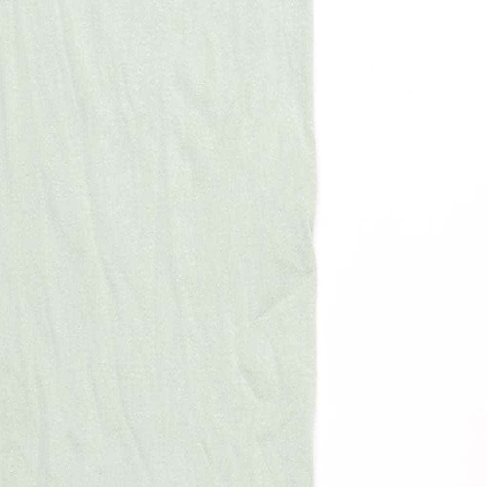 Zara Womens Green Viscose Tank Dress Size XS Scoop Neck Pullover