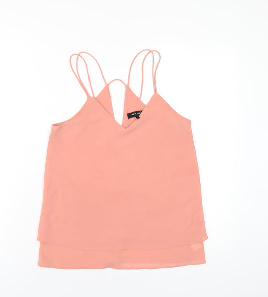Womens UK Size 6 New Look Pink Camisole T-Shirt
