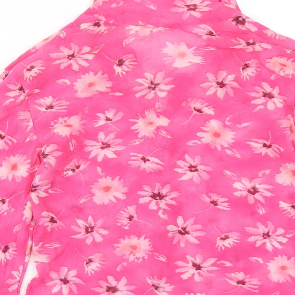 Womens UK Size S Kookai Pink Basic Button-Up