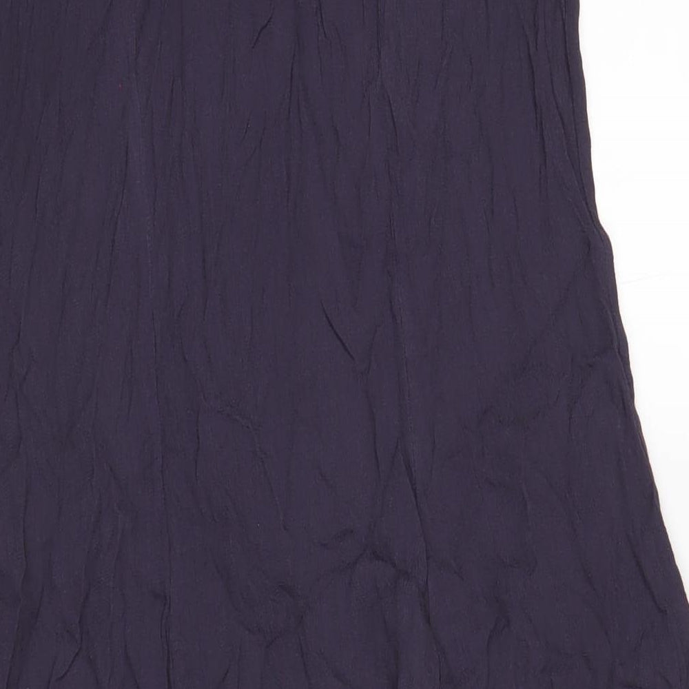 John Lewis Womens Purple Polyester A-Line Size XL Scoop Neck Pullover