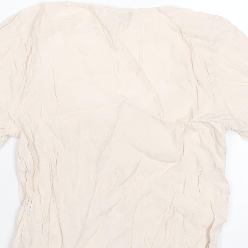 Womens UK Size 6 Oasis Pink Basic Blouse