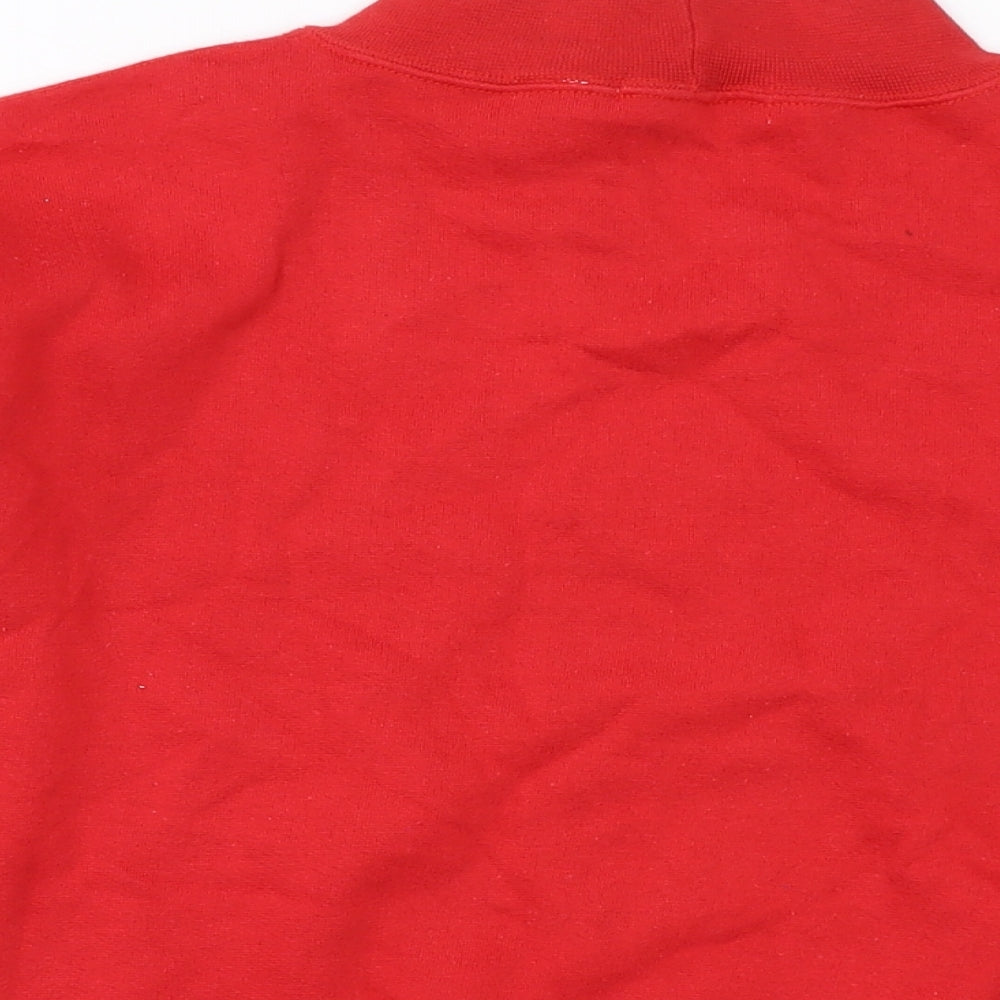 Alison Craig Womens Red Polyester Pullover Sweatshirt Size S Pullover