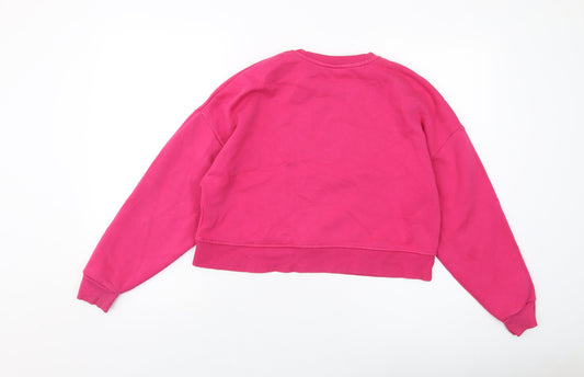 Womens UK Size 10 Disney Pink Pullover Sweatshirt