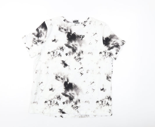 Womens UK Size S Zara White Basic T-Shirt
