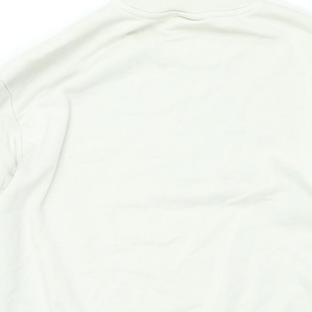 Mens UK Size S H&M Beige Pullover Sweatshirt