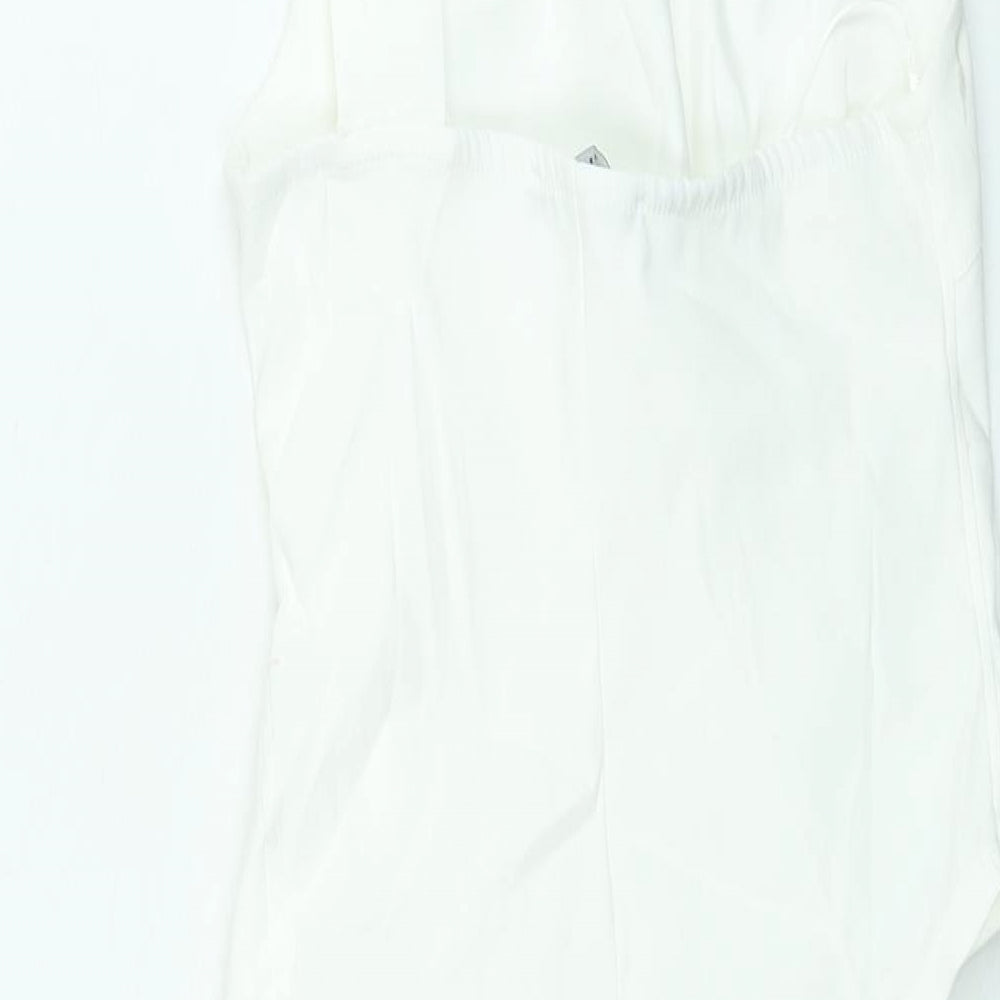 Womens UK Size S Zara White Basic Blouse