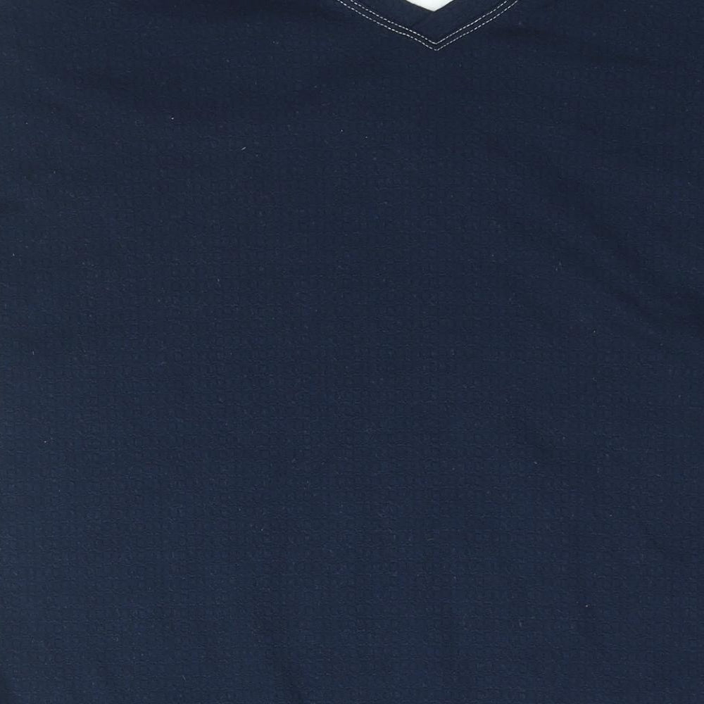 Womens UK Size 14 Marks and Spencer Blue Basic Blouse
