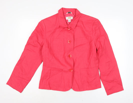 Womens UK Size 8 Talbots Pink Jacket