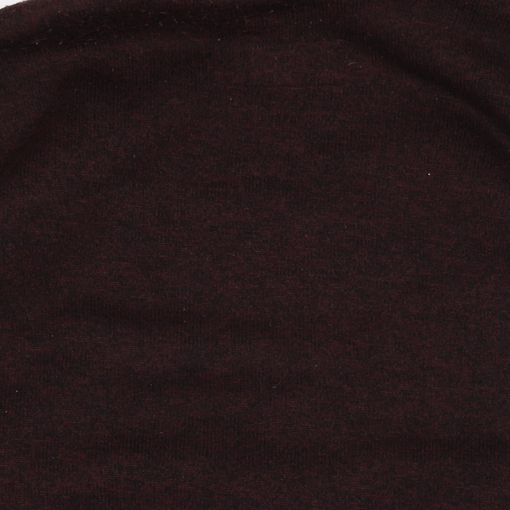 Womens UK Size M Marks and Spencer Red Full Zip Jumper
