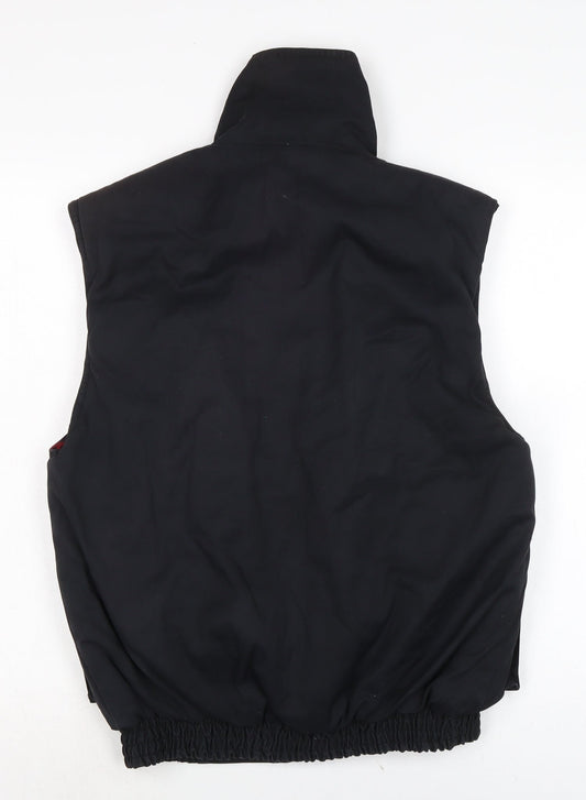 Mens UK Size S Frozen Assets Black Gilet