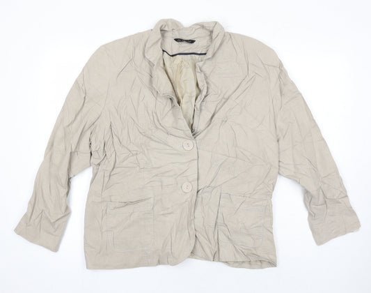 Classic Womens Beige Jacket Size 20