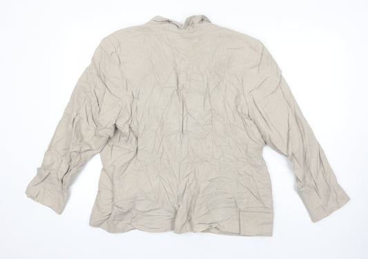 Classic Womens Beige Jacket Size 20