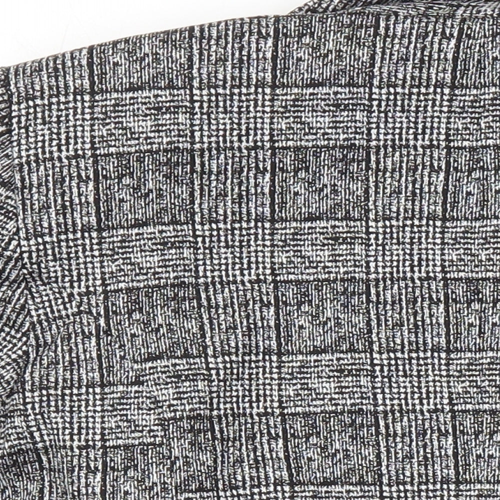 River Island Womens Multicoloured Check Jacket Blazer Size 8