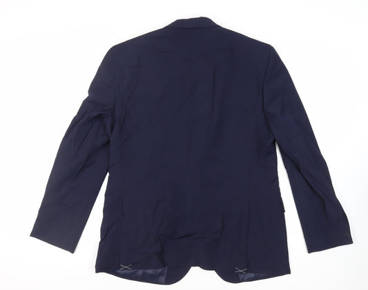 Mens UK Size 42 Marks and Spencer Regular Blue Suit Jacket