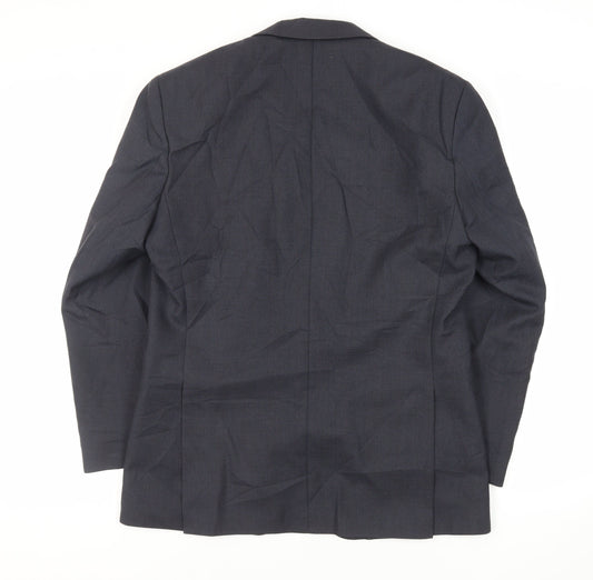 Mens UK Size 40 Debenhams Regular Blue Suit Jacket
