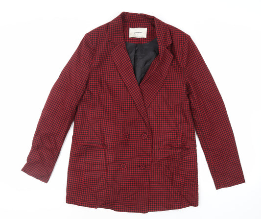 Womens UK Size M Stradivarius Red Jacket