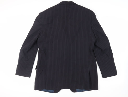Mens UK Size 42 Marks and Spencer Regular Blue Suit Jacket
