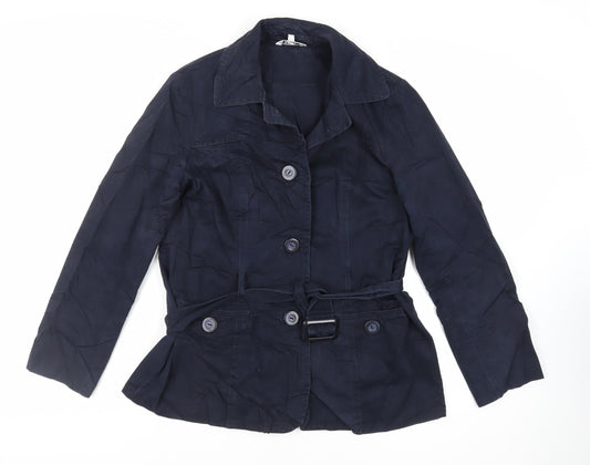 Womens UK Size 14 M&Co Blue Jacket